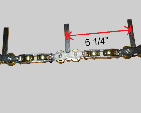 CV CHAIN 6-1/4  CTR W/HWR